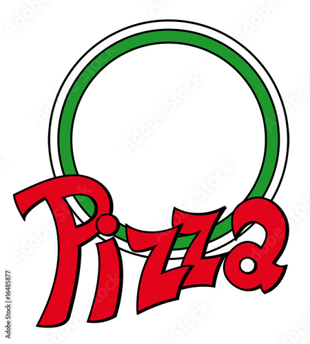 Pizza, Logo, Pizzeria, italienisch