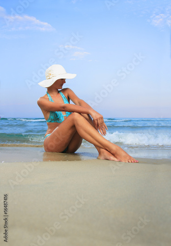 woman relaxing in the afternoon