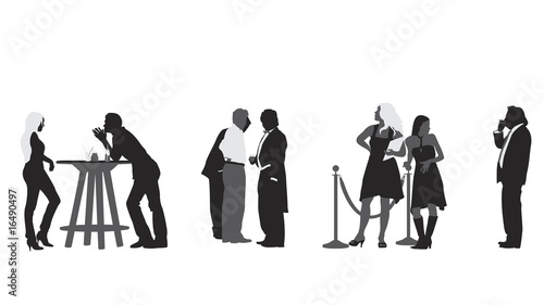 illustration of  party scene