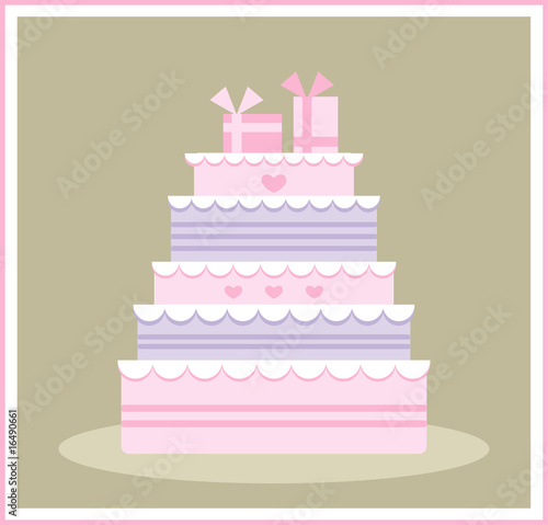 Dekorative Torte für Geburtstag / Hochzeit / Jubiläum, ...