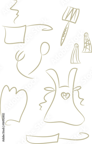 Clipart-Set: Küchengegenstände