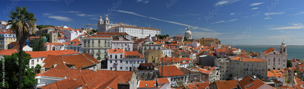 Blick auf Alfama (Lissabon) vom Miradouro Santa Luzia