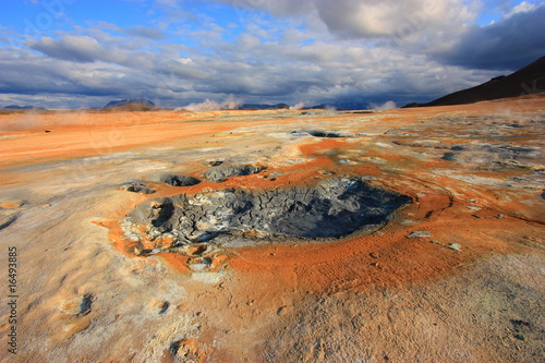 Bild auf Leinwand Solfatare field hverir in iceland