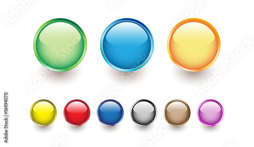 glossy buttons for web