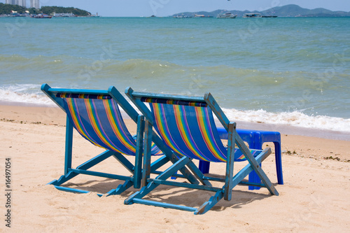 Beach on a sunny day.Pattaya city in Thailand © OlegD