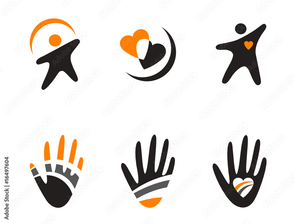Fototapeta premium Set of color symbols