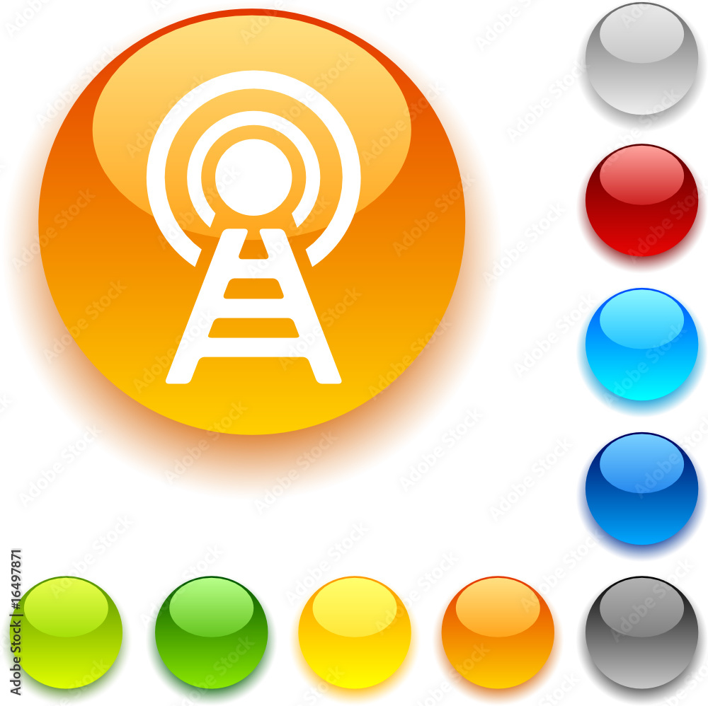 Communication shiny button. Vector illustration Communication shiny button. Vector illustration