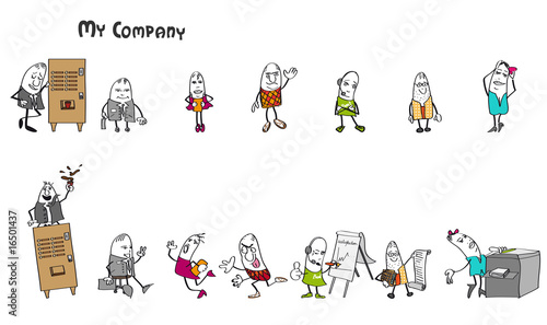 Personnage en entreprise - My Company