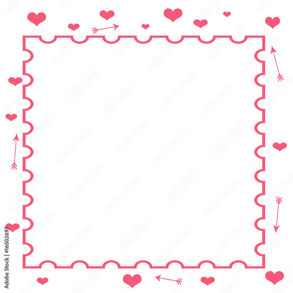 Valentine heart frame