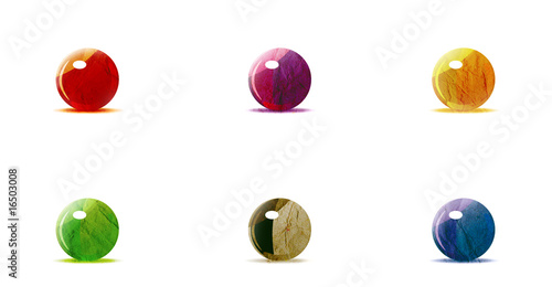 Set of beautiful textured orbs for Your design artwork.