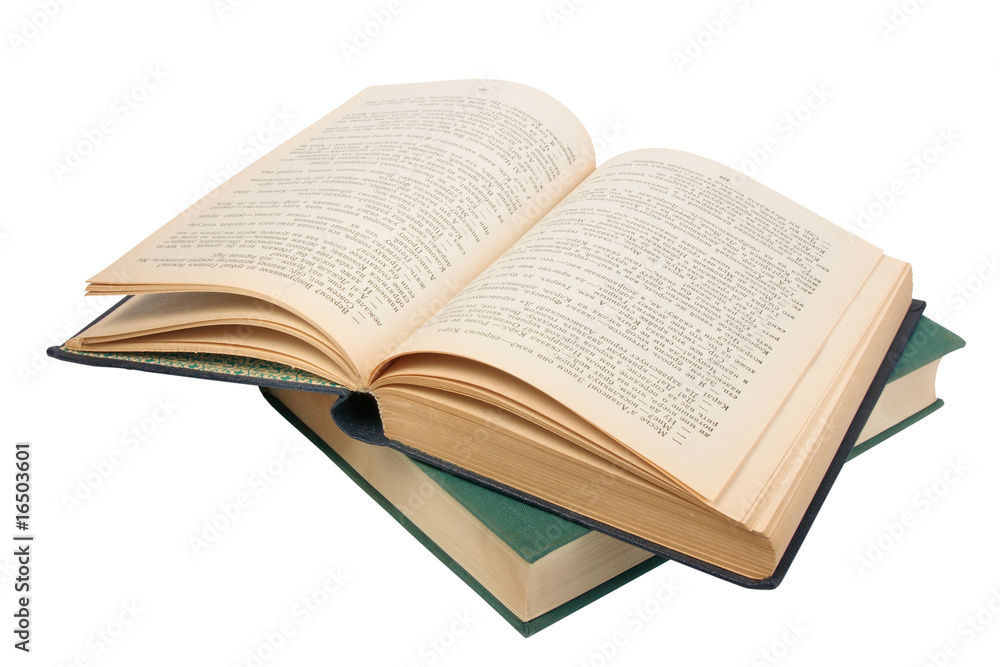 Closed and open books. Closed and open books.