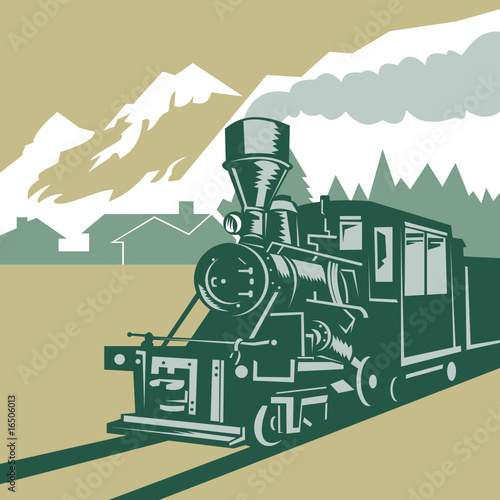 Steam locomotive train