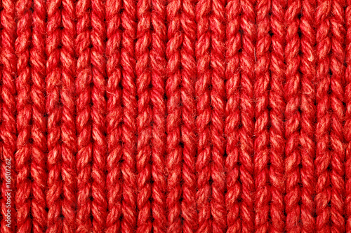 Red woolen texture