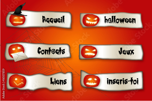 boutons thème halloween
