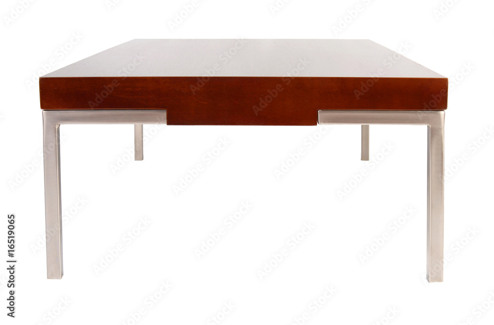 Contemporary coffee table isolated on white Contemporary coffee table isolated on white