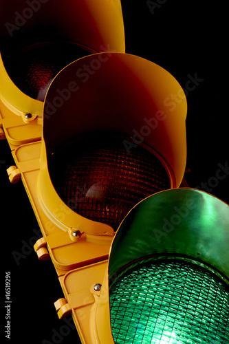 Traffic light-Illuminated Green