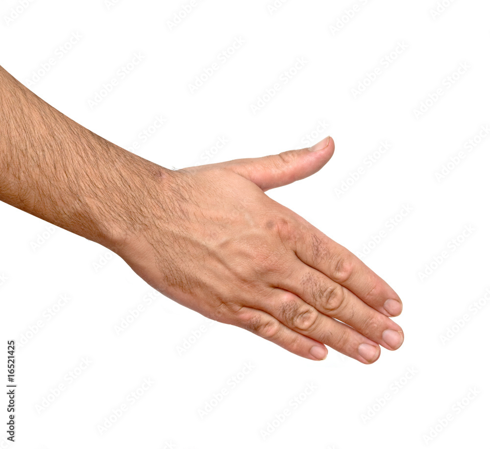 Hand ready for handshaking Hand ready for handshaking