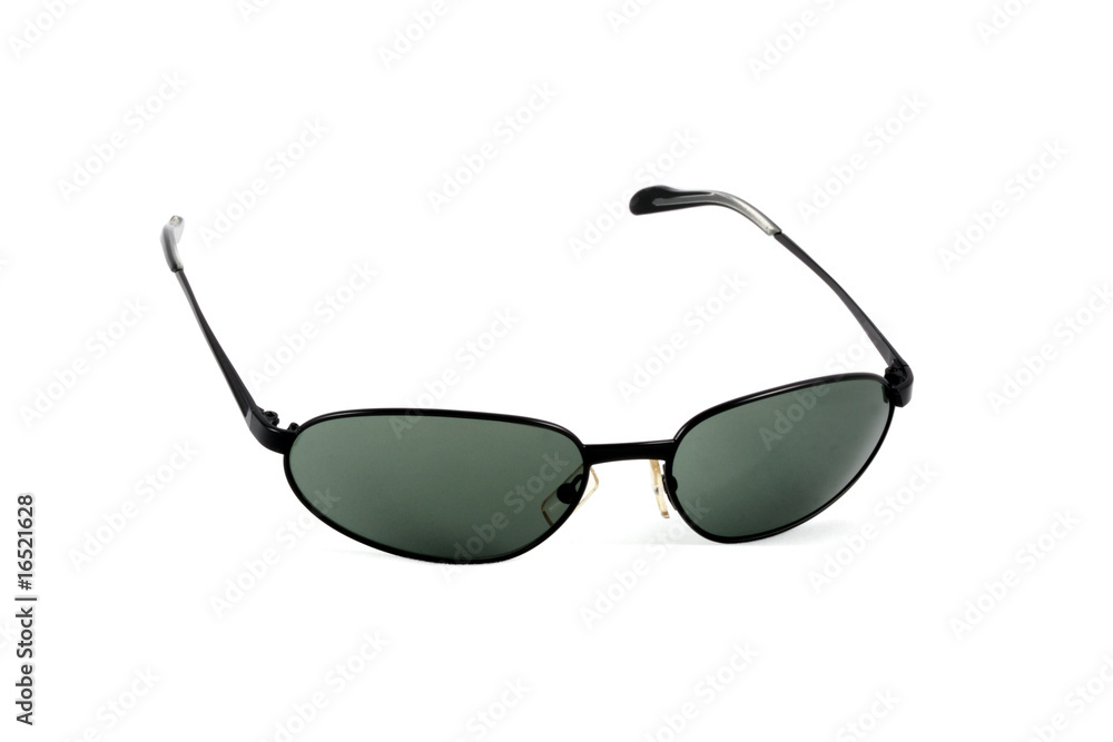 Black sunglasses isolated on the white background Black sunglasses isolated on the white background