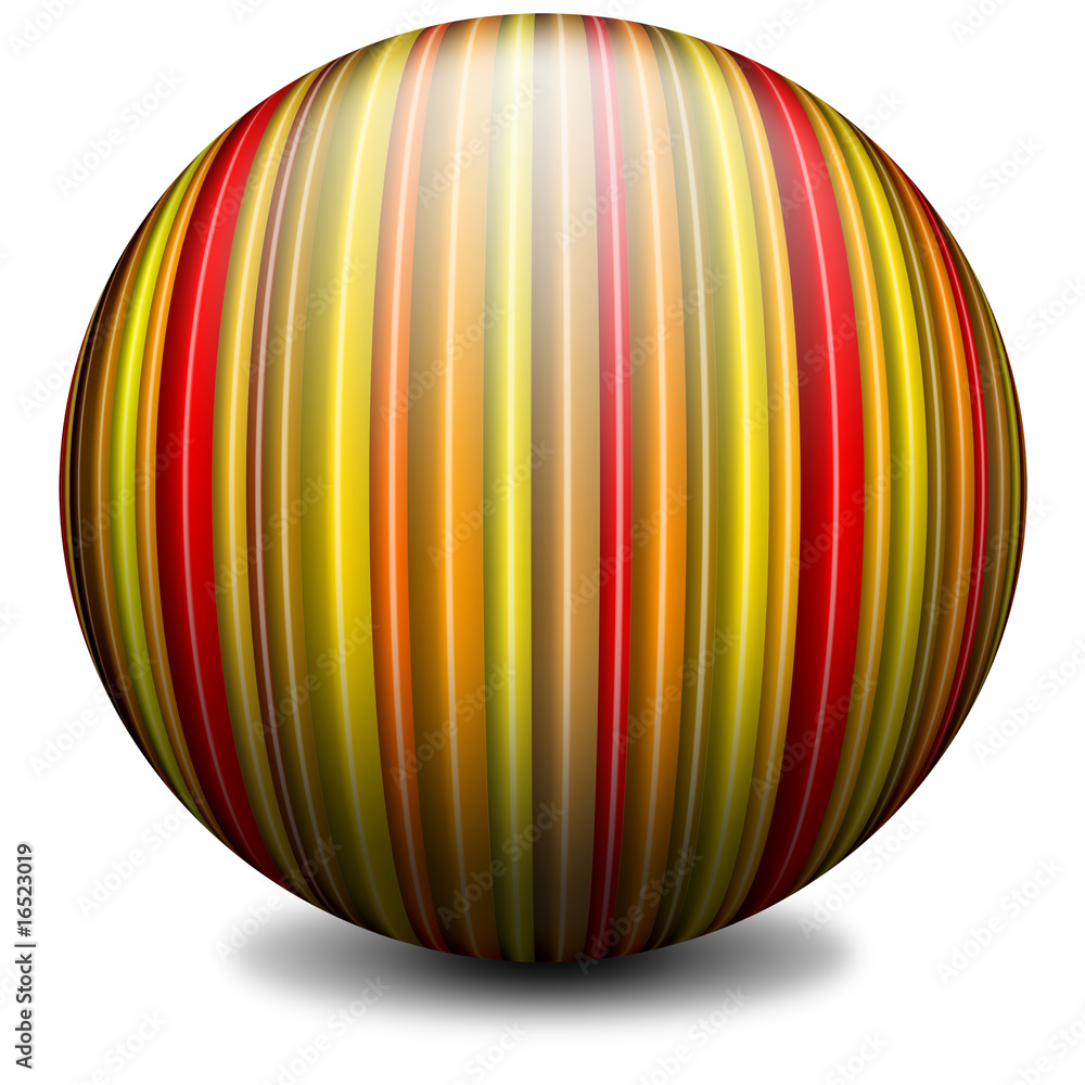 Sfera a Righe-Ray Globe-Sphere à Rayures-Verticale Sfera a Righe-Ray Globe-Sphere à Rayures-Verticale