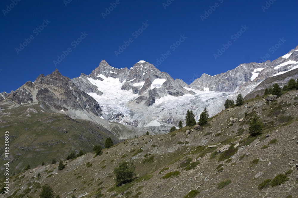 Ober Gabelhorn Berg in der Schweiz in den Walliser Alpen