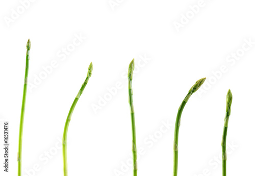 set a young asparagus