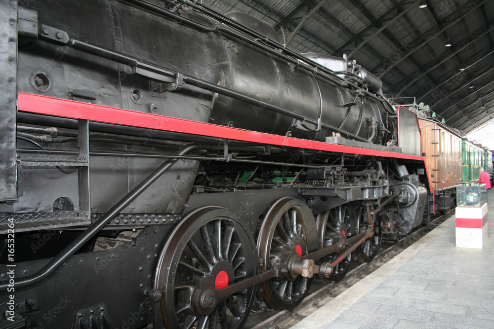 Naklejka premium Lateral Maquina a Vapor