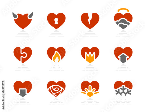 Hearts icons | Sunshine Hotel series