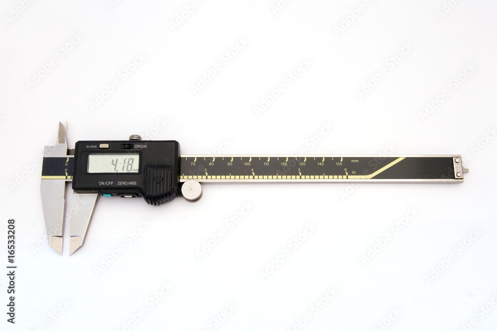 Electronic Vernier Caliper with clipping path Electronic Vernier Caliper with clipping path