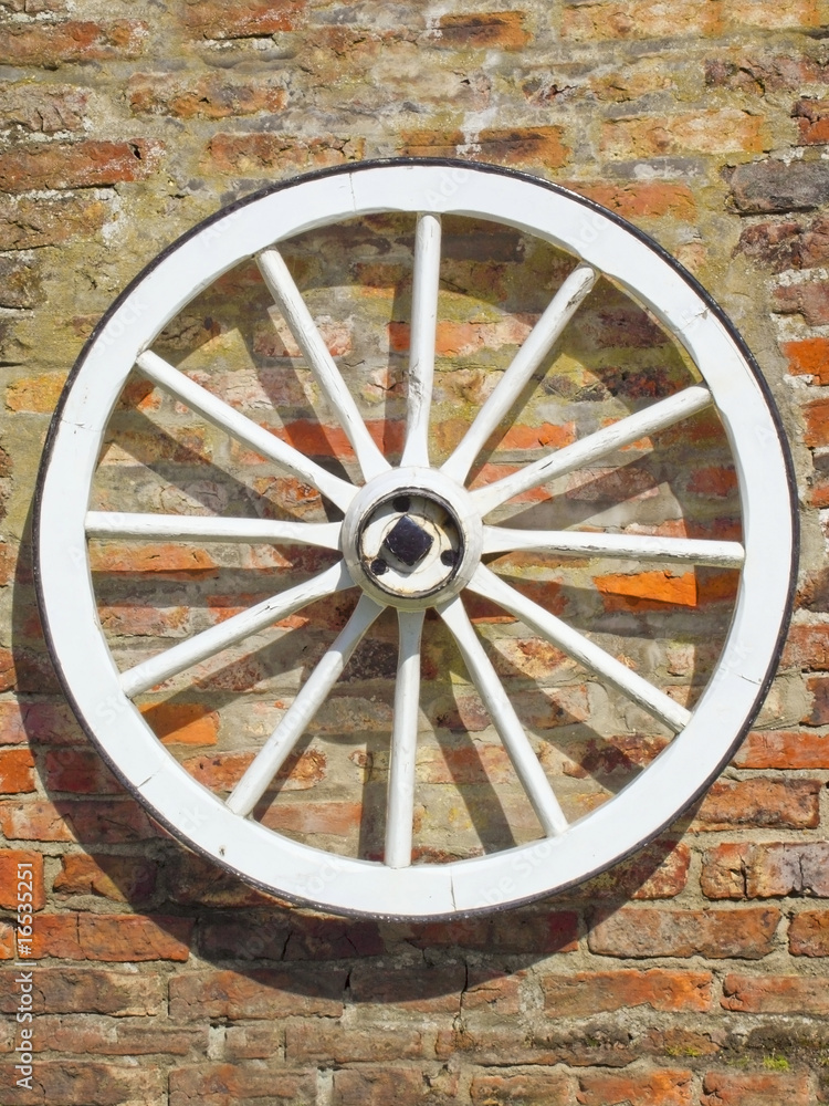 old cart wheel