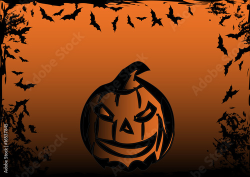sfondo zucca halloween