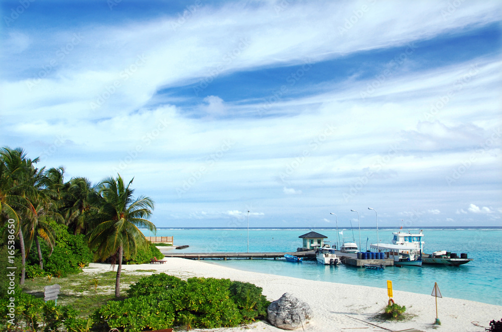 Port in the Maldives