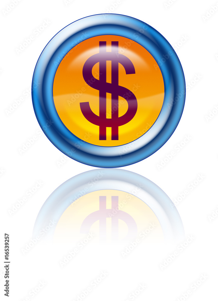 Obraz premium Botão Financeiro