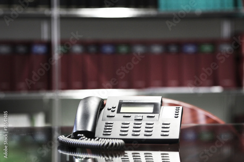Foto telefon kanzlei bücher regal