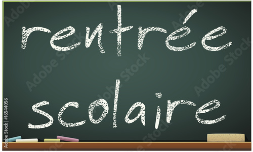 Tableau noir rentrée scolaire (détouré)