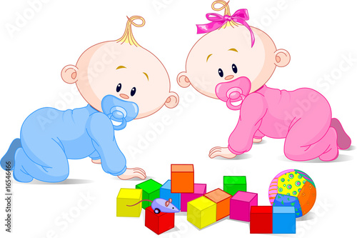 Cute  twins