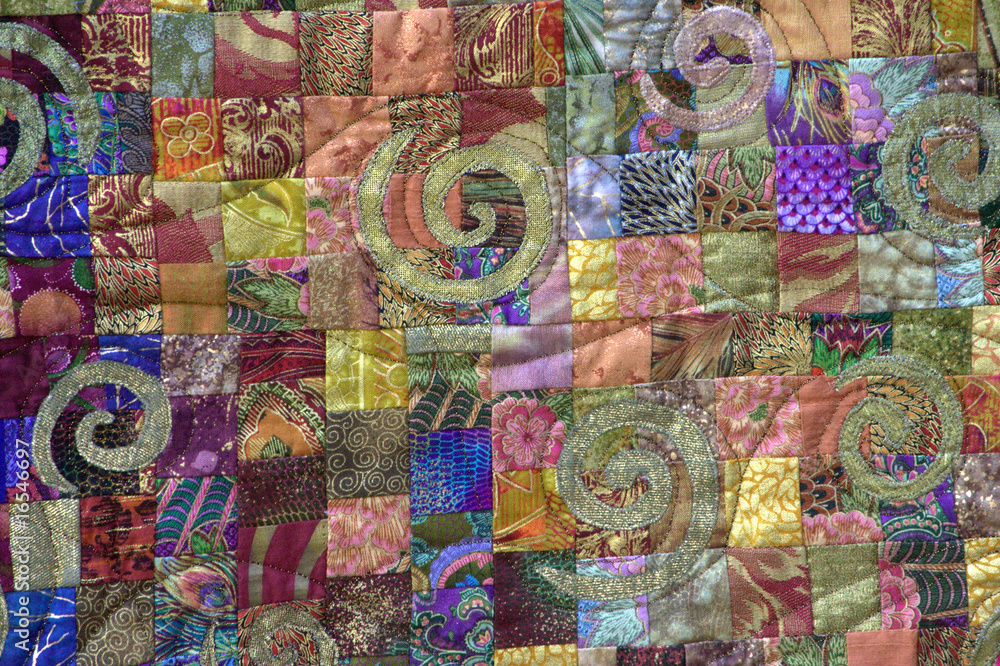 particolare di un patchwork particolare di un patchwork