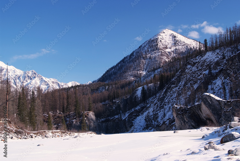Fototapeta premium Eastern Sayan mountains. Altai.