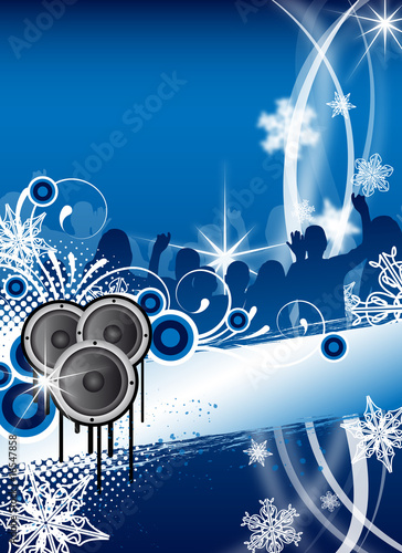 christmas / winter party flyer