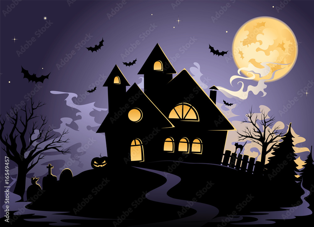 Spooky House at Halloween's night