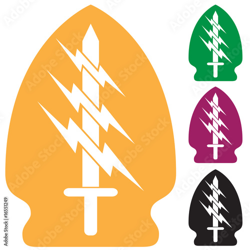 sword lightning special forces icon