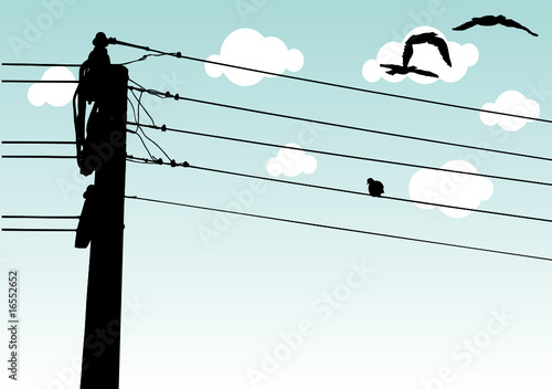 power transmission lines
