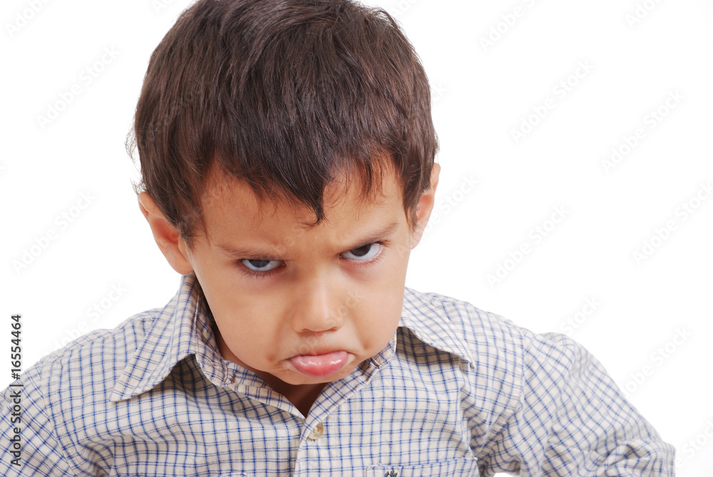 Very very angry kid, great expression of emotion Very very angry kid, great expression of emotion