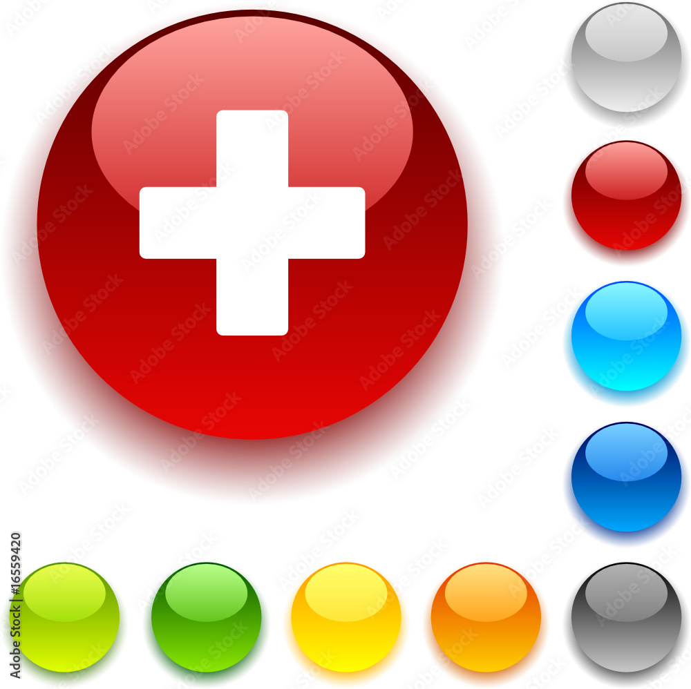Fototapeta premium Switzerland shiny button. Vector illustration.