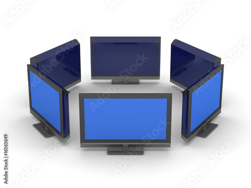 TV on white background. Iso...