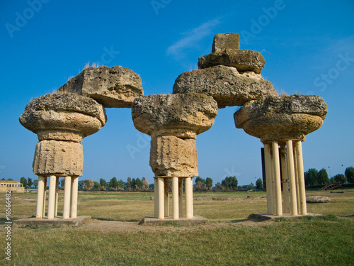 Metaponto. Archeological park. Basilicata. photo