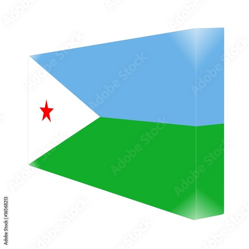 Free Download brique glassy avec drapeau djibouti - GFXLoad