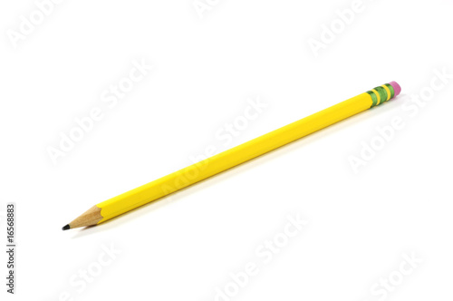 Pencil isolated on white, includes clipping path.