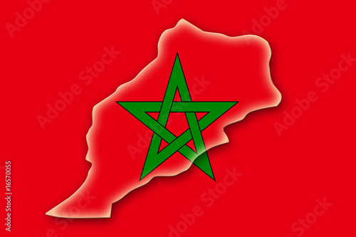 marocco marokko flag flagge shape
