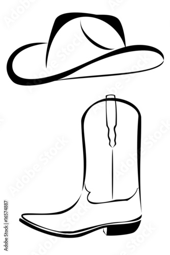 Tribal Cowboy hat and boot