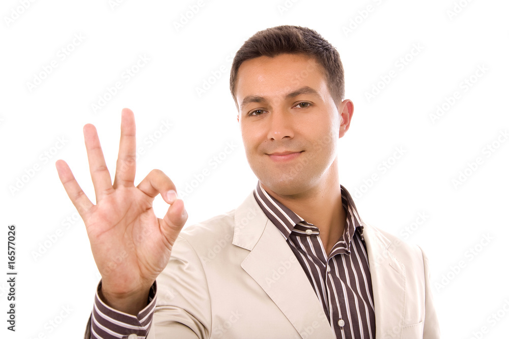 young business man isolated on white background young business man isolated on white background